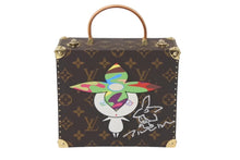 画像をギャラリービューアに読み込む, 世界200個限定 極美品 LOUIS VUITTON ルイヴィトン×村上隆 ミニトランク M92475 ジュエリーボックス フラワーバッドマン モノグラム 中古 4a000096