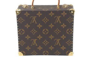 世界200個限定 極美品 LOUIS VUITTON ルイヴィトン×村上隆 ミニトランク M92475 ジュエリーボックス フラワーバッドマン モノグラム 中古 4a000096