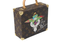 Load image into Gallery viewer, 世界200個限定 極美品 LOUIS VUITTON ルイヴィトン×村上隆 ミニトランク M92475 ジュエリーボックス フラワーバッドマン モノグラム 中古 4c069120