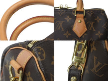 画像をギャラリービューアに読み込む, LOUIS VUITTON ルイヴィトン スピーディ バンドリエール25 ハンドバッグ M41113 モノグラム ブラウン 美品 中古 4c069148