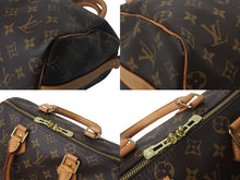 画像をギャラリービューアに読み込む, LOUIS VUITTON ルイヴィトン スピーディ バンドリエール25 ハンドバッグ M41113 モノグラム ブラウン 美品 中古 4c069148