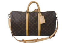 Load image into Gallery viewer, LOUIS VUITTON ルイ ヴィトン モノグラム キーポル50 ボストンバッグ M41426 PVC ブラウン 美品 中古 4c069149