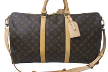 Load image into Gallery viewer, LOUIS VUITTON ルイ ヴィトン モノグラム キーポル50 ボストンバッグ M41426 PVC ブラウン 美品 中古 4c069149