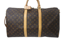 Load image into Gallery viewer, LOUIS VUITTON ルイ ヴィトン モノグラム キーポル50 ボストンバッグ M41426 PVC ブラウン 美品 中古 4c069149