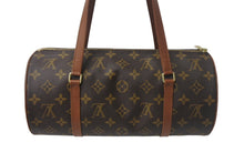 画像をギャラリービューアに読み込む, 極美品 LOUIS VUITTON ルイヴィトン パピヨンGM ハンドバッグ M51365 30cm ポーチ 筒型 モノグラム ブラウン ヴィンテージ 初期 中古 4c069153