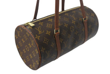 画像をギャラリービューアに読み込む, 極美品 LOUIS VUITTON ルイヴィトン パピヨンGM ハンドバッグ M51365 30cm ポーチ 筒型 モノグラム ブラウン ヴィンテージ 初期 中古 4c069153