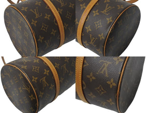 LOUIS VUITTON ルイヴィトン パピヨンGM ハンドバッグ M51385 30cm モノグラム 筒型 旧型 ゴールド金具 ゴールド金具 美品 中古 4c069156