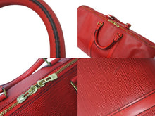 画像をギャラリービューアに読み込む, LOUIS VUITTON ルイヴィトン キーポル50 ボストンバッグ M42967 カスティリアンレッド エピレザー 美品 中古 4c069171