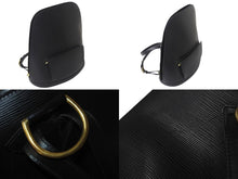 画像をギャラリービューアに読み込む, LOUIS VUITTON ルイヴィトン ゴブラン リュック ブラック M52292 ゴールド金具 エピレザー 美品 中古 4c069172