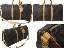 Load image into Gallery viewer, LOUIS VUITTON ルイヴィトン モノグラム キーポルバンドリエール 50 ボストンバッグ M41416 PVC ブラウン 美品 中古 4c069185