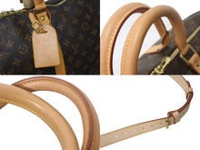 Load image into Gallery viewer, LOUIS VUITTON ルイヴィトン モノグラム キーポルバンドリエール 50 ボストンバッグ M41416 PVC ブラウン 美品 中古 4c069185