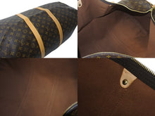 画像をギャラリービューアに読み込む, LOUIS VUITTON ルイ ヴィトン キーポル60 ボストンバッグ M41422 モノグラム ブラウン PVC ヌメ革 レザー 美品 中古 4c069186