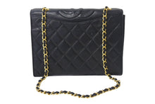 画像をギャラリービューアに読み込む, CHANEL シャネル マトラッセ ココマーク チェーンショルダーバッグ 1番台 イタリア製 レザー ブラック ゴールド金具 美品 中古 4c069195