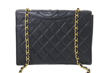 画像をギャラリービューアに読み込む, CHANEL シャネル マトラッセ ココマーク チェーンショルダーバッグ 1番台 イタリア製 レザー ブラック ゴールド金具 美品 中古 4c069195