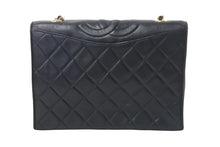 画像をギャラリービューアに読み込む, CHANEL シャネル マトラッセ ココマーク チェーンショルダーバッグ 1番台 イタリア製 レザー ブラック ゴールド金具 美品 中古 4c069195