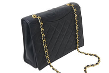 画像をギャラリービューアに読み込む, CHANEL シャネル マトラッセ ココマーク チェーンショルダーバッグ 1番台 イタリア製 レザー ブラック ゴールド金具 美品 中古 4c069195