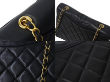 画像をギャラリービューアに読み込む, CHANEL シャネル マトラッセ ココマーク チェーンショルダーバッグ 1番台 イタリア製 レザー ブラック ゴールド金具 美品 中古 4c069195