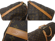 Load image into Gallery viewer, LOUIS VUITTON ルイヴィトン キーポルバンドリエール55 ボストンバッグ M41414 モノグラム PVC レザー ブラウン 美品 中古 4c069199