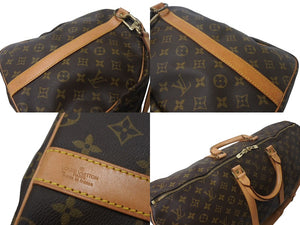 LOUIS VUITTON ルイヴィトン キーポルバンドリエール55 ボストンバッグ M41414 モノグラム PVC レザー ブラウン 美品 中古 4c069199