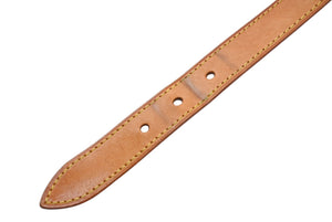 Louis vuitton baggy strap short yellow stitch tanned leather beige 70cm used 4c069241
