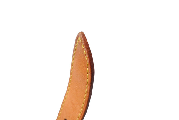 Louis vuitton baggy strap short yellow stitch tanned leather beige 70cm used 4c069241