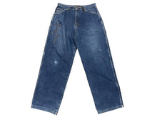 Load image into Gallery viewer, Sean John ショーンジョン ペインターデニムパンツ サイズ34 コットン ブルー 刺繍 ヴィンテージ 良品 中古 4c069242