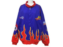 画像をギャラリービューアに読み込む, JEFF HAMILTON ジェフハミルトン レーシング ジャケット サイズL ファイヤーパターン NASCAR 刺繍 ヴィンテージ 美品 中古 4c069244