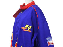 画像をギャラリービューアに読み込む, JEFF HAMILTON ジェフハミルトン レーシング ジャケット サイズL ファイヤーパターン NASCAR 刺繍 ヴィンテージ 美品 中古 4c069244