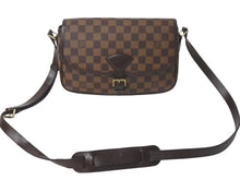 Load image into Gallery viewer, Louis Vuitton ルイヴィトン ソミュール ショルダーバッグ ブラウン ダミエ エベヌ09 中古 SL0073美品 4C069254