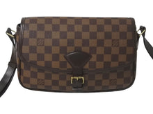 Load image into Gallery viewer, Louis Vuitton ルイヴィトン ソミュール ショルダーバッグ ブラウン ダミエ エベヌ09 中古 SL0073美品 4C069254