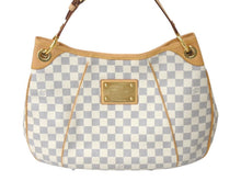 Load image into Gallery viewer, 新品同様 LOUIS VUITTON ルイヴィトン ガリエラPM ダミエ アズール ハンドバッグ ホワイト N55215 PVC 中古 4c069257