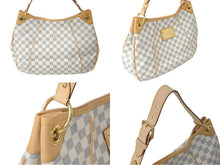 Load image into Gallery viewer, 新品同様 LOUIS VUITTON ルイヴィトン ガリエラPM ダミエ アズール ハンドバッグ ホワイト N55215 PVC 中古 4c069257