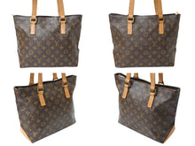 Load image into Gallery viewer, LOUIS VUITTON ルイヴィトン モノグラム ハンドバッグ トートバッグ PVC ヌメ革 ブラウン ゴールド金具 美品 中古 4c069258