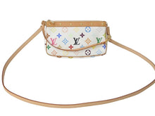 Load image into Gallery viewer, 極美品 LOUIS VUITTON ルイヴィトン ポシェット アクセソワール アクセサリーポーチ M92649 モノグラム マルチカラー 村上隆 ホワイト 中古 4c069262