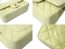 Load image into Gallery viewer, 極美品 CHANEL シャネル 横長 20cm ショルダーバッグ ランダム ミニマトラッセショルダーチェーン グリーン系 ラムスキン 中古 4c069268