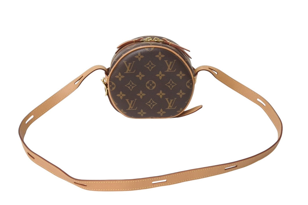 LOUIS VUITTON ルイヴィトン モノグラム ボワット シャポー スープルPM ショルダーバッグ M45578 ブラウン 美品 中古 4c069276