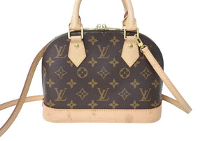 極美品 LOUIS VUITTON ルイヴィトン アルマBB ハンドバッグ M53152 ショルダー 2WAY モノグラムキャンバス PVC レザー 中古 4c069277