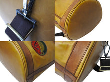 画像をギャラリービューアに読み込む, Berluti ベルルッティ アヴェンチュラ クラシック ワッペン ワンショルダーバッグ レザー ブラウン シルバー金具 美品 中古 4c-069296