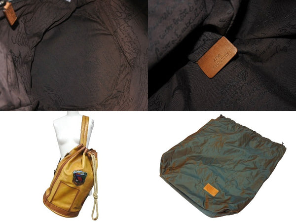 Berluti Aventura Classic Patch One Shoulder Bag Leather Brown Silver Hardware Good Condition Used 4c-069296