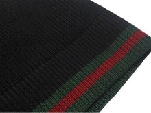 画像をギャラリービューアに読み込む, GUCCI ニットキャップ 帽子 シェリーライン 206085 4G869 イタリア製 ウール シルク ブラック グリーン レッド サイズL 美品 中古 4c069317