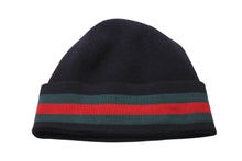 画像をギャラリービューアに読み込む, 極美品 GUCCI グッチ ニット帽 ビーニー サイズL シェリーライン ウール シルク カシミヤ ブラック 131706 中古 4c069318
