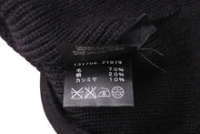 画像をギャラリービューアに読み込む, 極美品 GUCCI グッチ ニット帽 ビーニー サイズL シェリーライン ウール シルク カシミヤ ブラック 131706 中古 4c069318