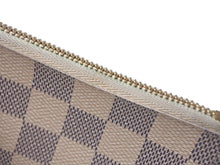 画像をギャラリービューアに読み込む, LOUIS VUITTON ルイヴィトン ポシェットクレ コインケース N62659 ダミエアズールキャンバス ホワイト グレー ゴールド 4c069320