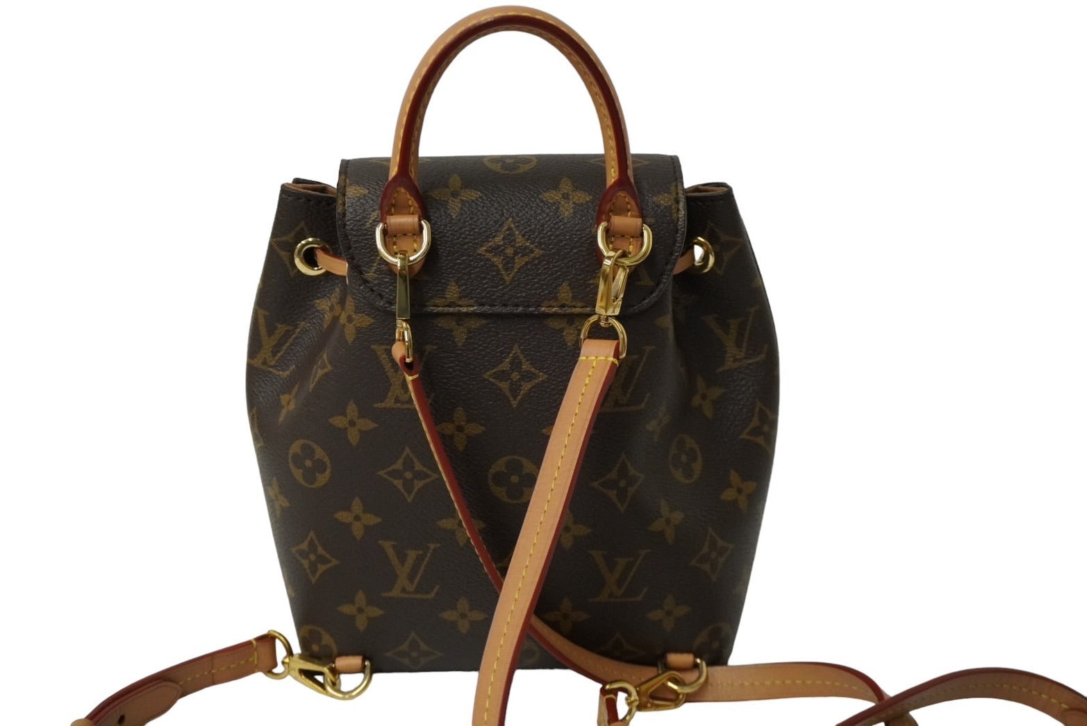 LOUIS VUITTON ルイヴィトン モンスリ NM BB リュック バックパック M45502 モノグラム ブラウン PVC 美品 中古  61935 – Casanova Vintage