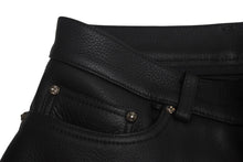 画像をギャラリービューアに読み込む, 新品未使用 Chrome hearts クロムハーツ レザーパンツ ブラック レザーパッチ シルバー925 サイズ30 中古 4c069356