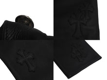 画像をギャラリービューアに読み込む, 新品未使用 Chrome hearts クロムハーツ レザーパンツ ブラック レザーパッチ シルバー925 サイズ30 中古 4c069356