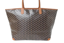 Load image into Gallery viewer, 極美品 GOYARD ゴヤール アルトワGM バッグ トートバッグ ARTOISGMLTY01CL03P PVC レザー ブラック ブラウン シルバー金具 中古 4c069370