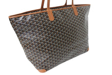 Load image into Gallery viewer, 極美品 GOYARD ゴヤール アルトワGM バッグ トートバッグ ARTOISGMLTY01CL03P PVC レザー ブラック ブラウン シルバー金具 中古 4c069370