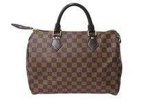 画像をギャラリービューアに読み込む, LOUIS VUITTON ルイヴィトン スピーディ30 ハンドバッグ ダミエ N41531 ゴールド金具 ブラウン 美品 中古 4c069377