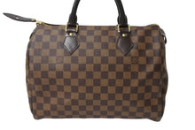 画像をギャラリービューアに読み込む, LOUIS VUITTON ルイヴィトン スピーディ30 ハンドバッグ ダミエ N41531 ゴールド金具 ブラウン 美品 中古 4c069377